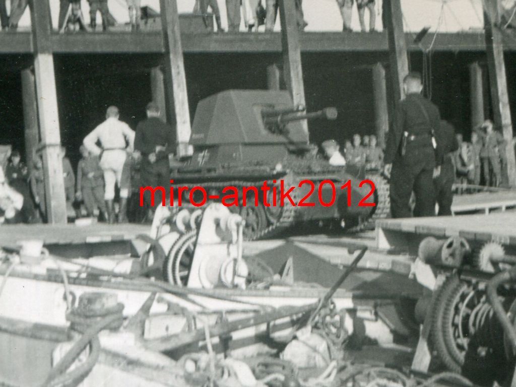 Foto, Wehrmacht, Panzerjäger I, Verladeübung, Ka