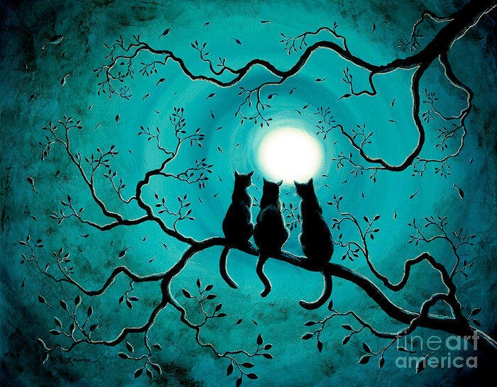 113836799-threeblackcatsunderafullmoonlauraiverson