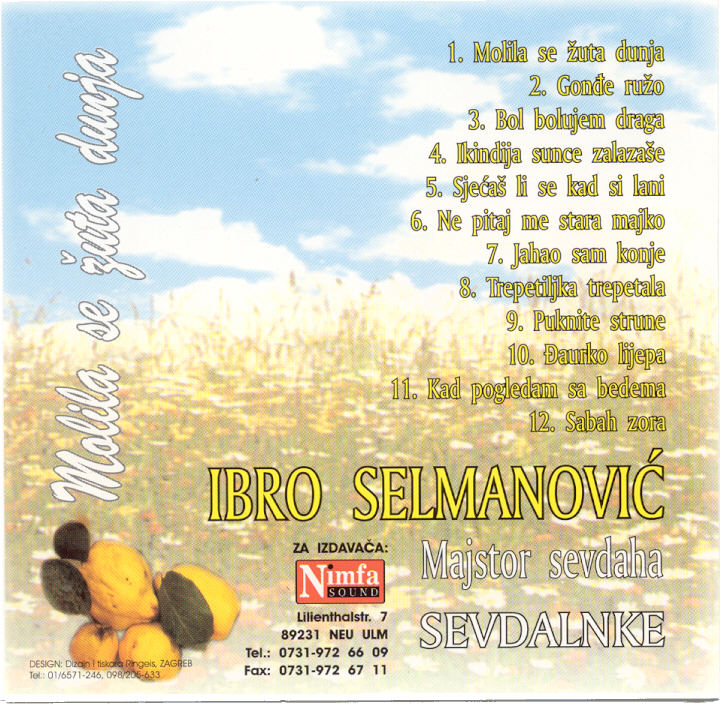 Ibro Selmanovic 1999 - Sevdalinke'