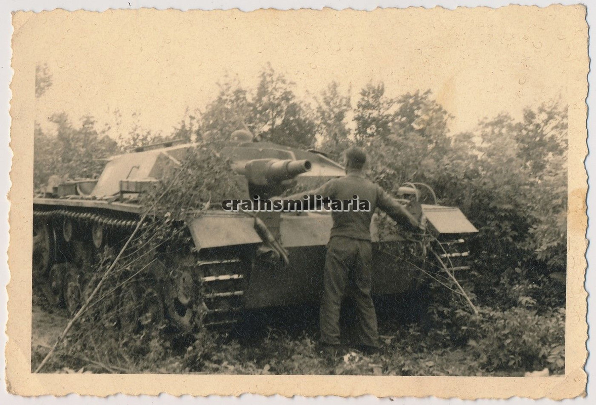 Orig. Foto Sturmgeschütz StuG III Panzer in Russ