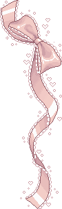 Peachy pink bow pixel, to the right side of the listed yumes