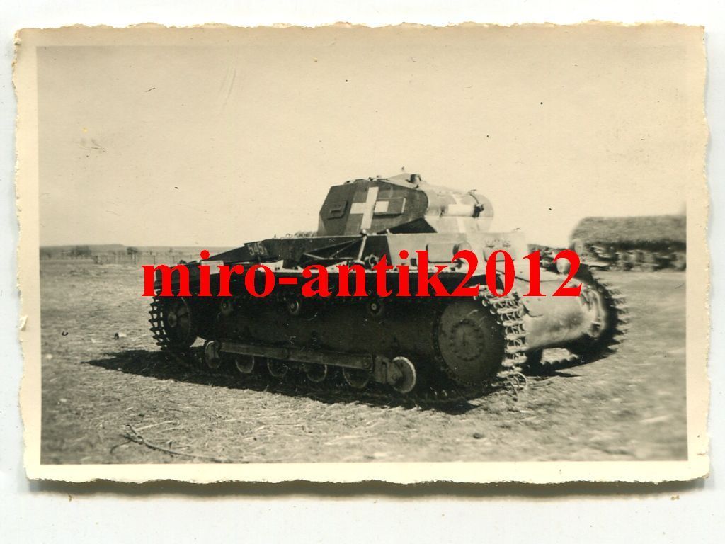 Foto, Wehrmacht, zerstörter Panzer I, Nahaufnahm