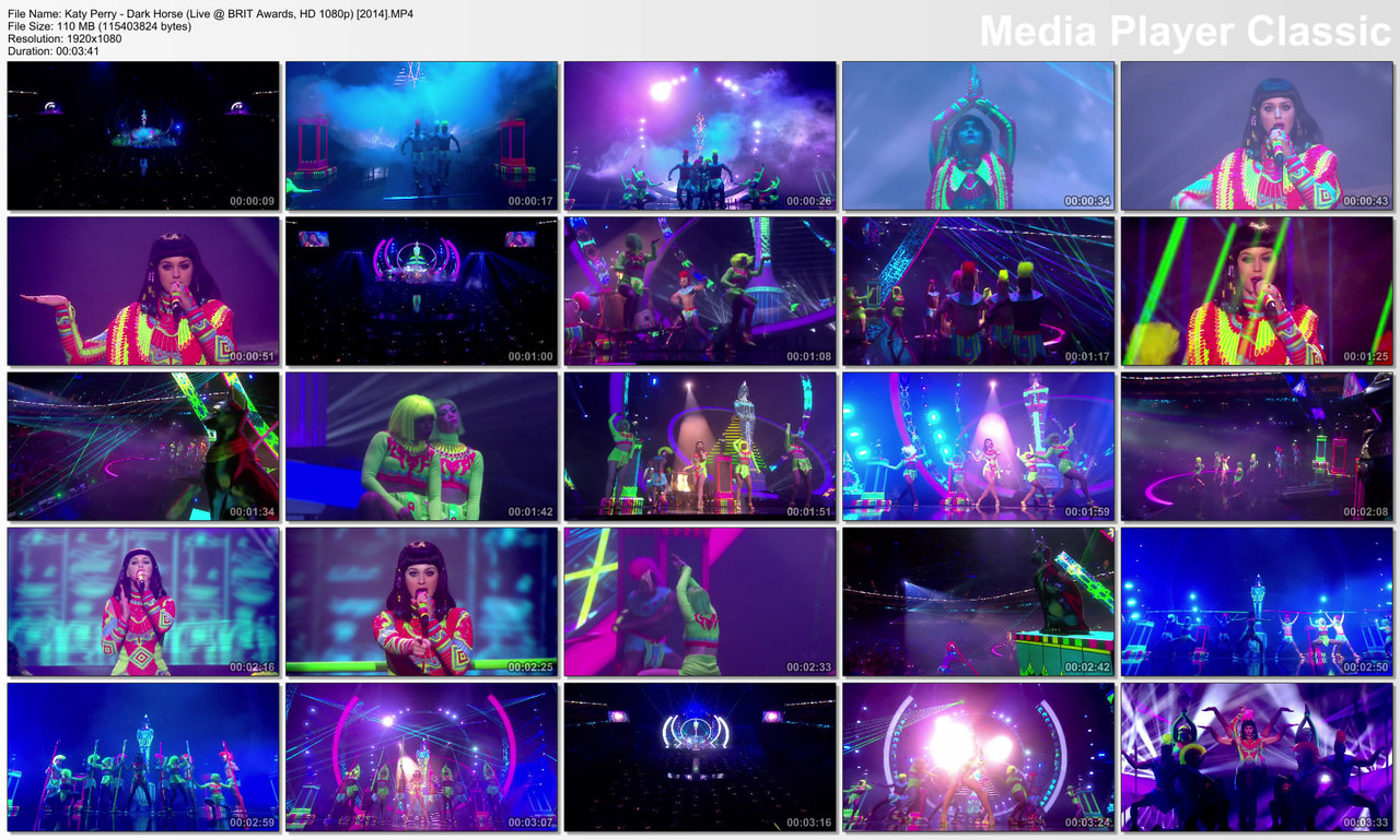 Katy Perry - Dark Horse (Live @ BRIT Awards, HD 1080p) [2014]
