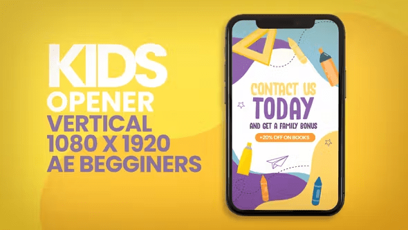 Videohive - Kids Instagram Promo Opener Vertical - 51361779