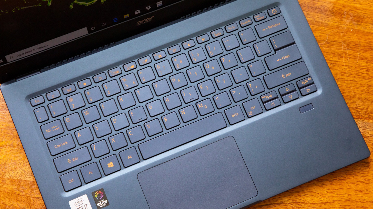 Acer Swift 5 (2020) keyboard design
