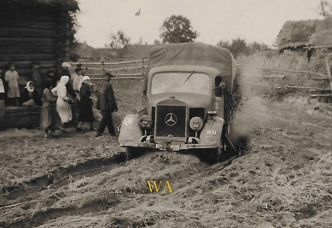 Orig. Foto! Mercedes Benz L 1500 Ostfront  Russland LKW Technik Fahrzeug (2)