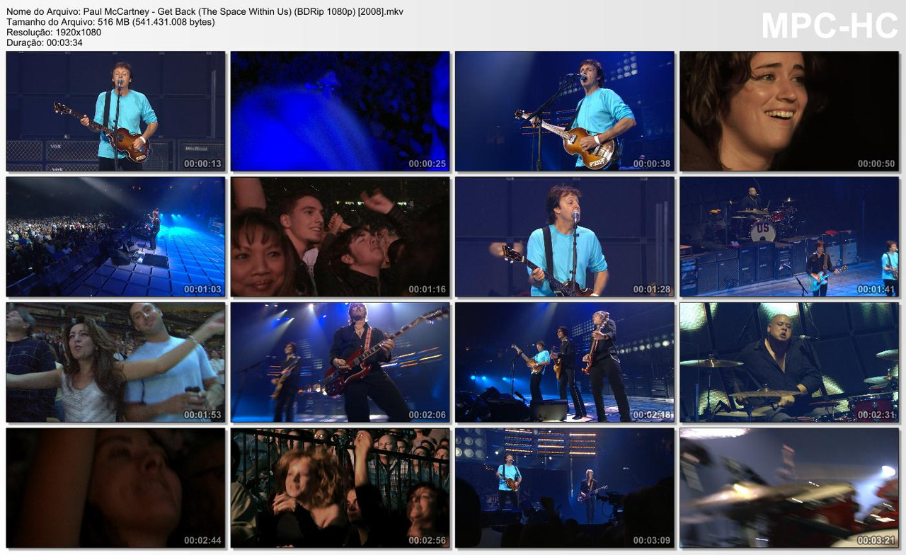 Paul McCartney - Get Back (The Space Within Us) (BDRip 1080p) [2008]