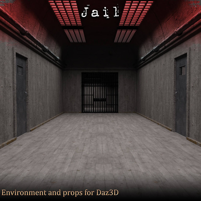 jail with cells 02