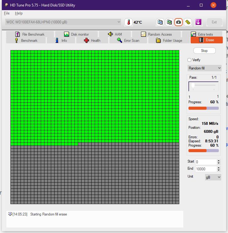 WD100EFAX Error Scan 1