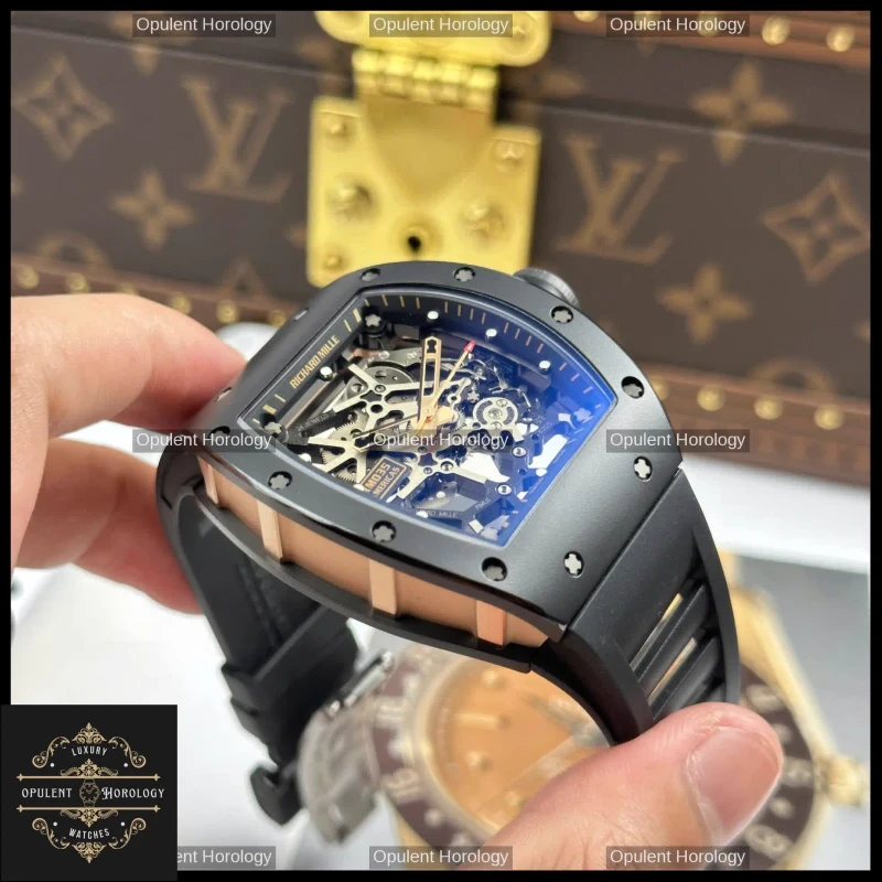 Richard Mille RM 035 Americas Toro – Black Ceramic Skeleton 40mm - Super Clone