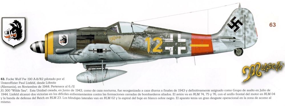 Fw 190 A8_R2 Unteroffizier Paul Lixfeld 6_II JG300 _Wilde Sau_, November 1944