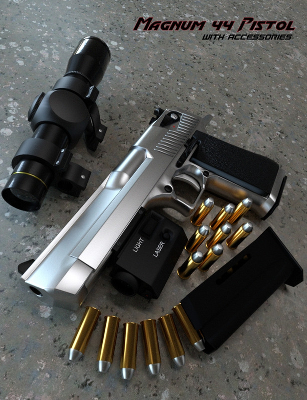 Magnum 44 Pistol with Accessories Magnum 44 Pistol with Accessories
