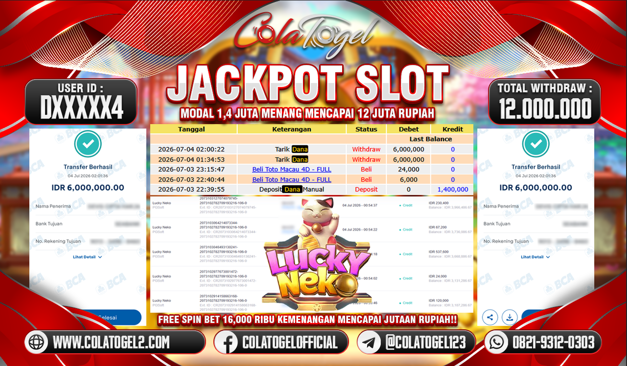 JACKPOT SLOT GACOR!!