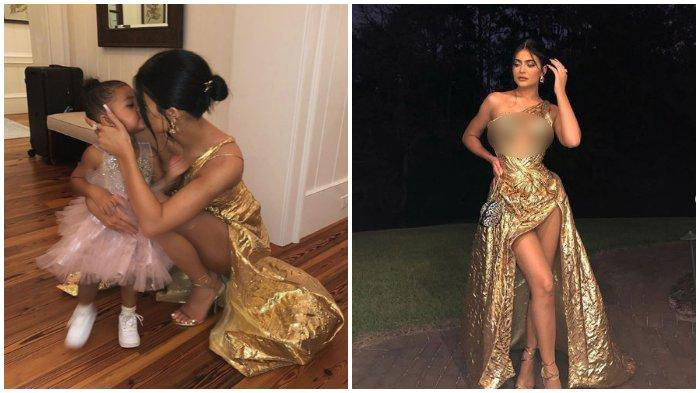 Kylie Jenner dengan anaknya Stormi Webster