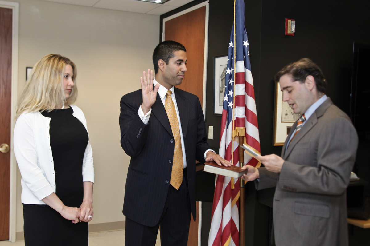 Ajit Pai sworn in as Chairman of the US Federal Communications Commission