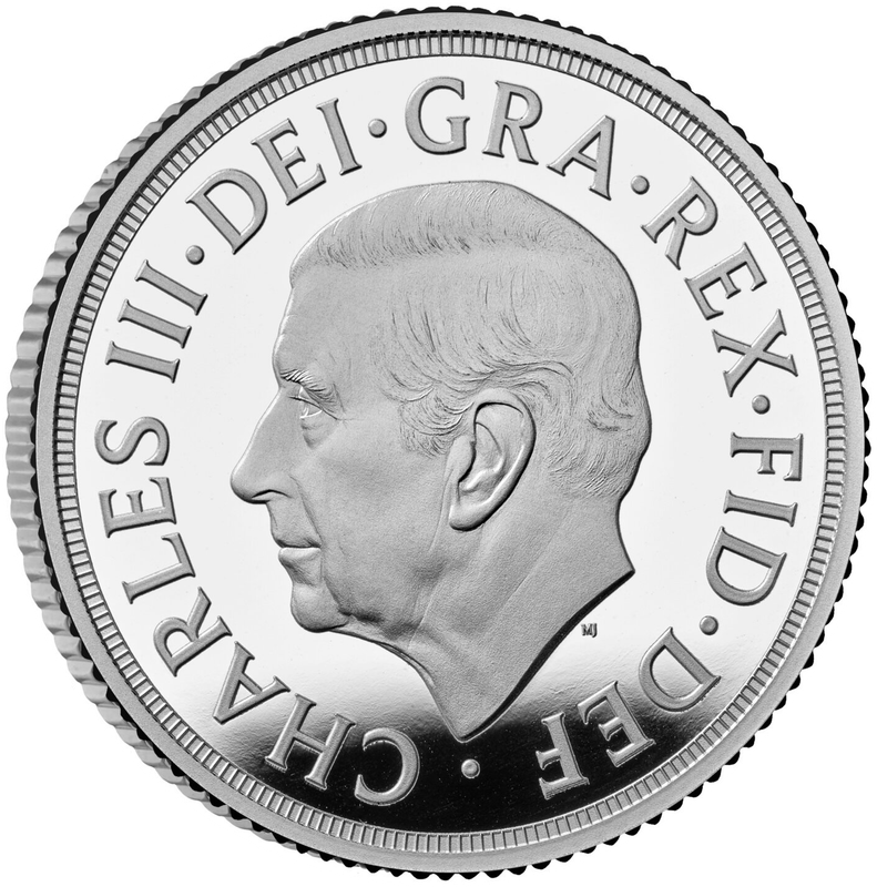 2025 silver Proof Sovereign with Privy Mark Obverse