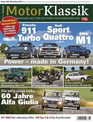 Auto Motor Sport Motor Klassik Magazin No 08 August 2022
