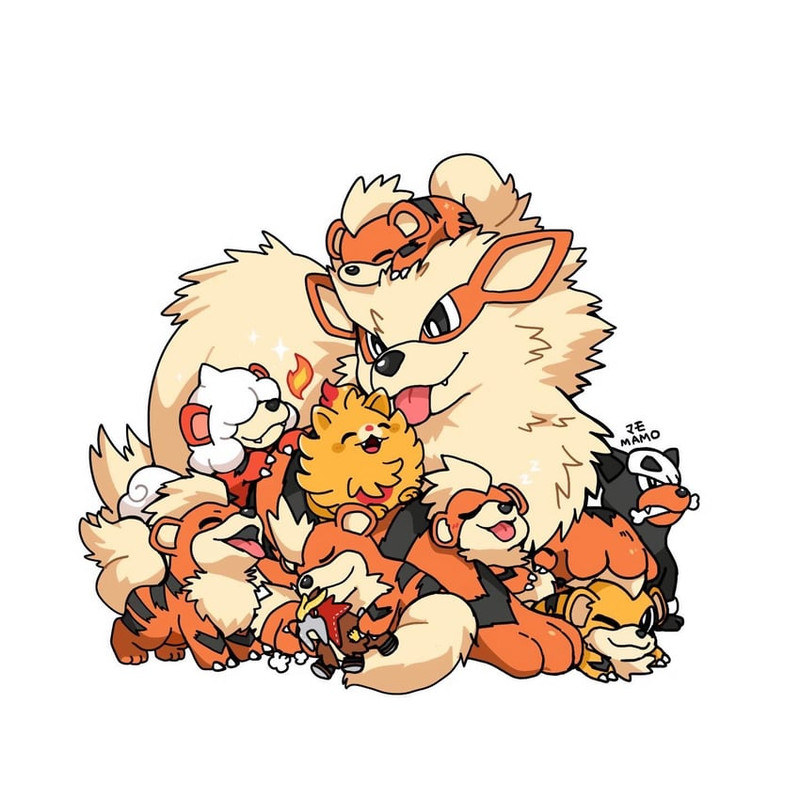 arcanine-growlithe-entei-hisuian-growlit