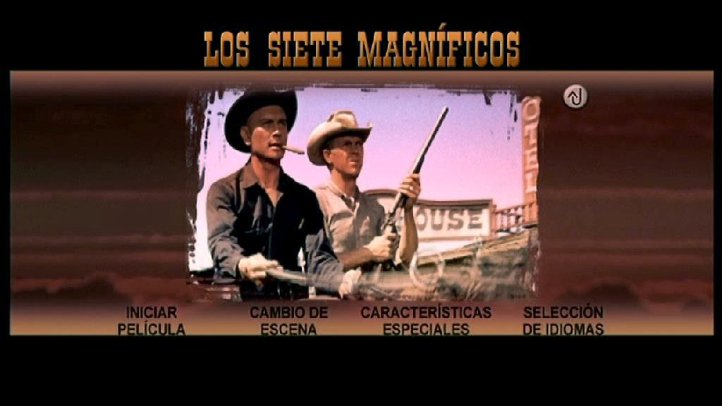 THE MAGNIFICENT SEVEN 1960 MENU - Los siete magníficos [1960] [Western, aventuras] [DVD9] [PAL] [Leng. ESP/ENG/DEU] [Subt. ESP/ENG/DEU]