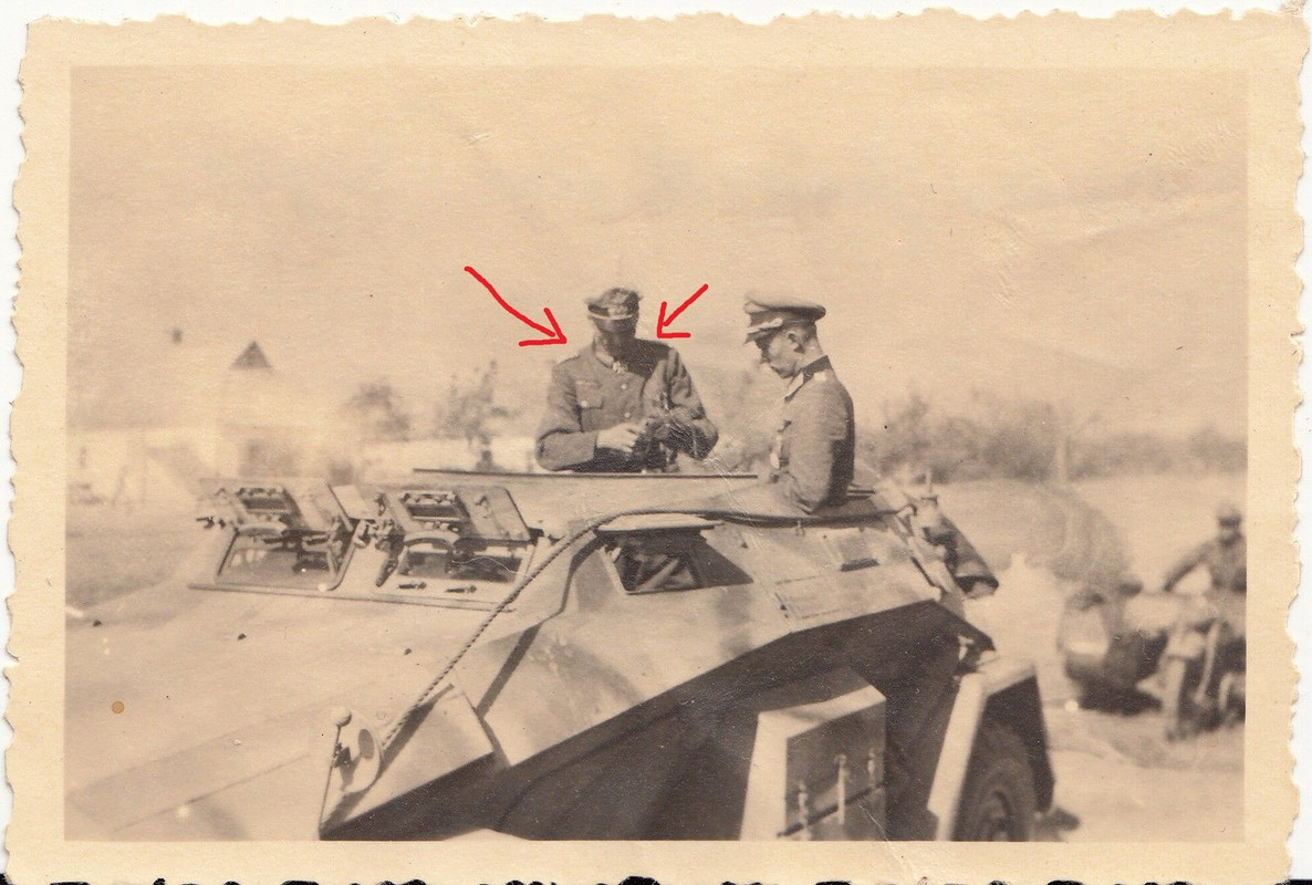 Wehrmacht Rußland hoher Offizier General in Panz