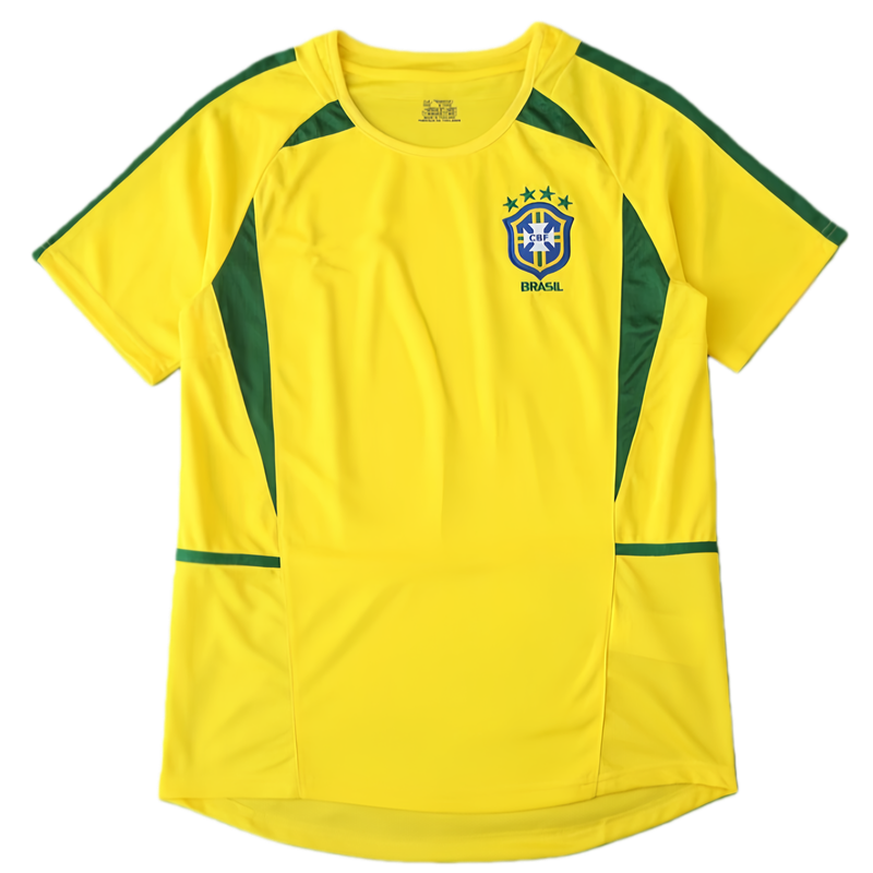 2002 season Brazil home retro Fan version