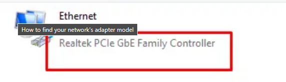 How to find your network's adapter model How to find your network's adapter model
