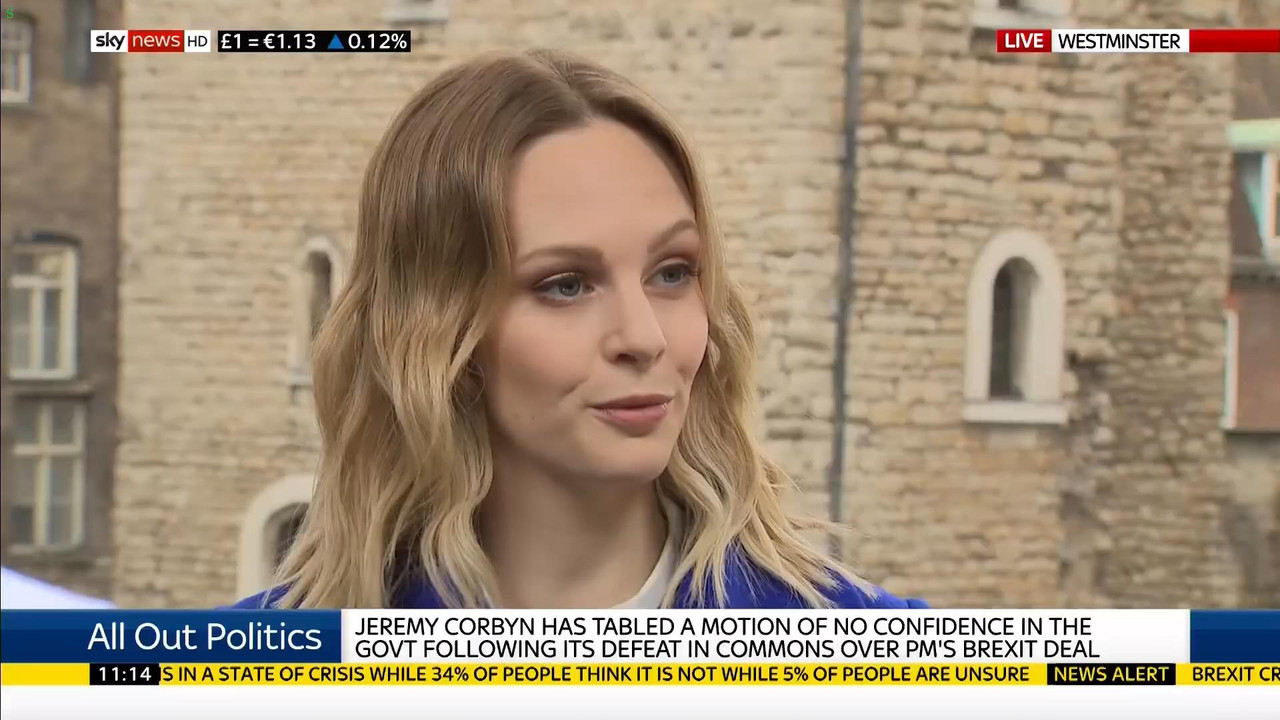 16 January - 11.00.00 - Sky News. Colin Brazier and Jayne Secker