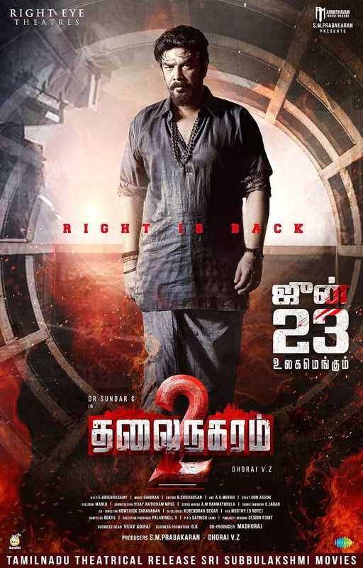 Thalainagaram 2 (2023) Action Crime Thriller Movie Poster