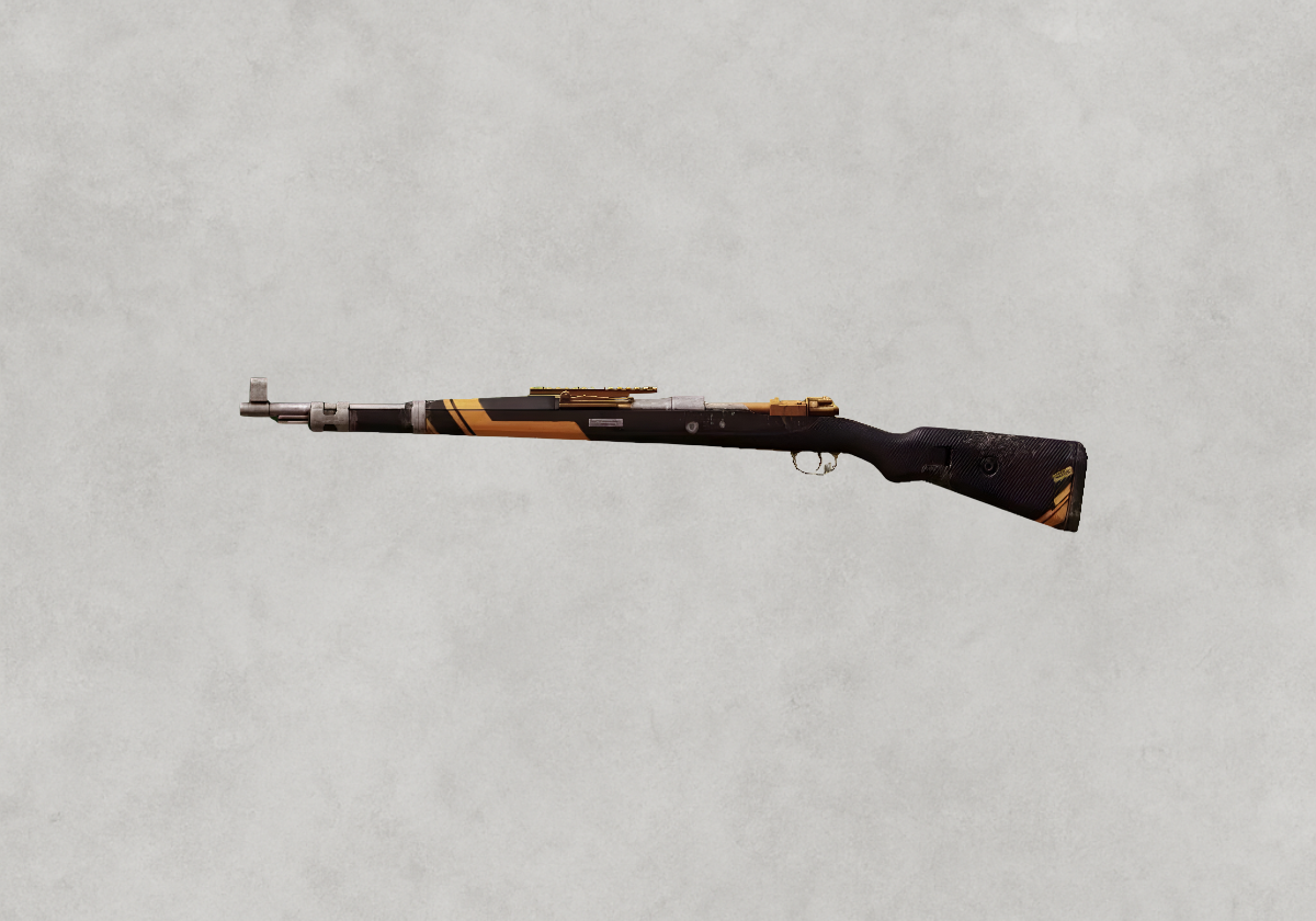 سكن Kar98k Simple Yellow الأصفر البسيط