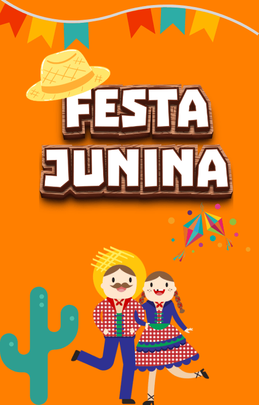 Capa do Livreto de Atividades Festa Junina