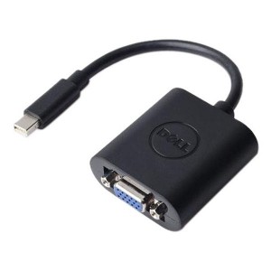 Adaptador oficial de Dell con conector Mini DisplayPort macho a VGA hembra.