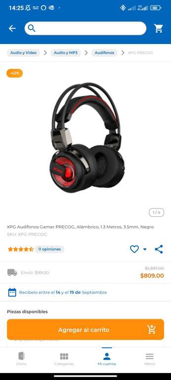 CyberPuerta: XPG AUDÍFONO GAMER PRECOG
