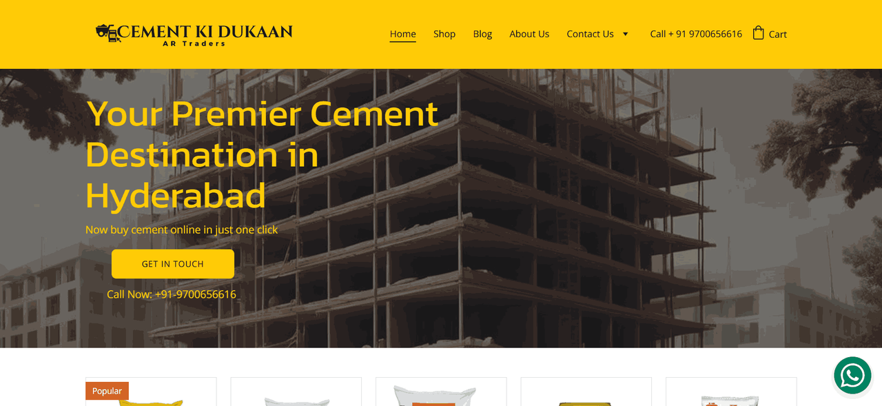 Cement Ki Dukaan – Cement products in Hyderabad