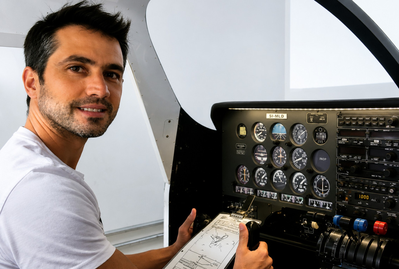Piloto Henrique Martins morreu em acidente aéreo nesta sexta-feira ©REPRODUÇAO