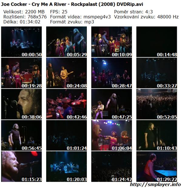 Joe Cocker - Cry Me A River - Rockpalast (2008)