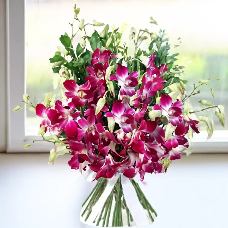 Bouquet Of Purple Orchid Image