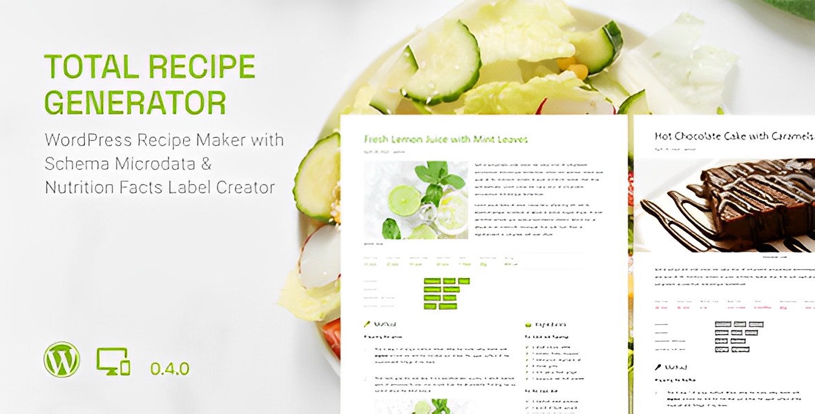 Total Recipe Generator – WordPress Recipe Maker With Schema And Nutrition Facts (Gutenberg Block)