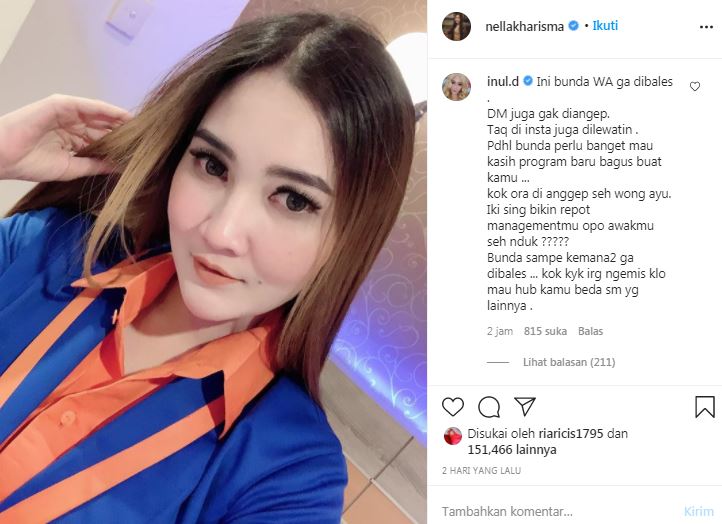 Unek-unek Inul Daratista yang tak terima dicuekin Nella Kharisma