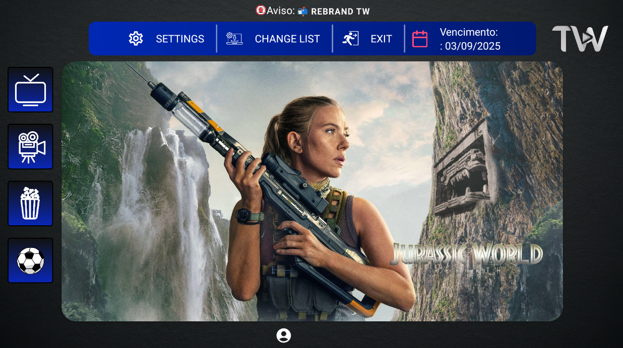 Interfaz de IBO Unitv 4.1 con multi DNS y anuncios manuales y automáticos