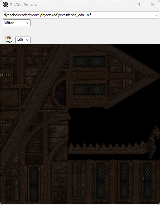 PBR Scale设置为1,转换后的Lod贴图