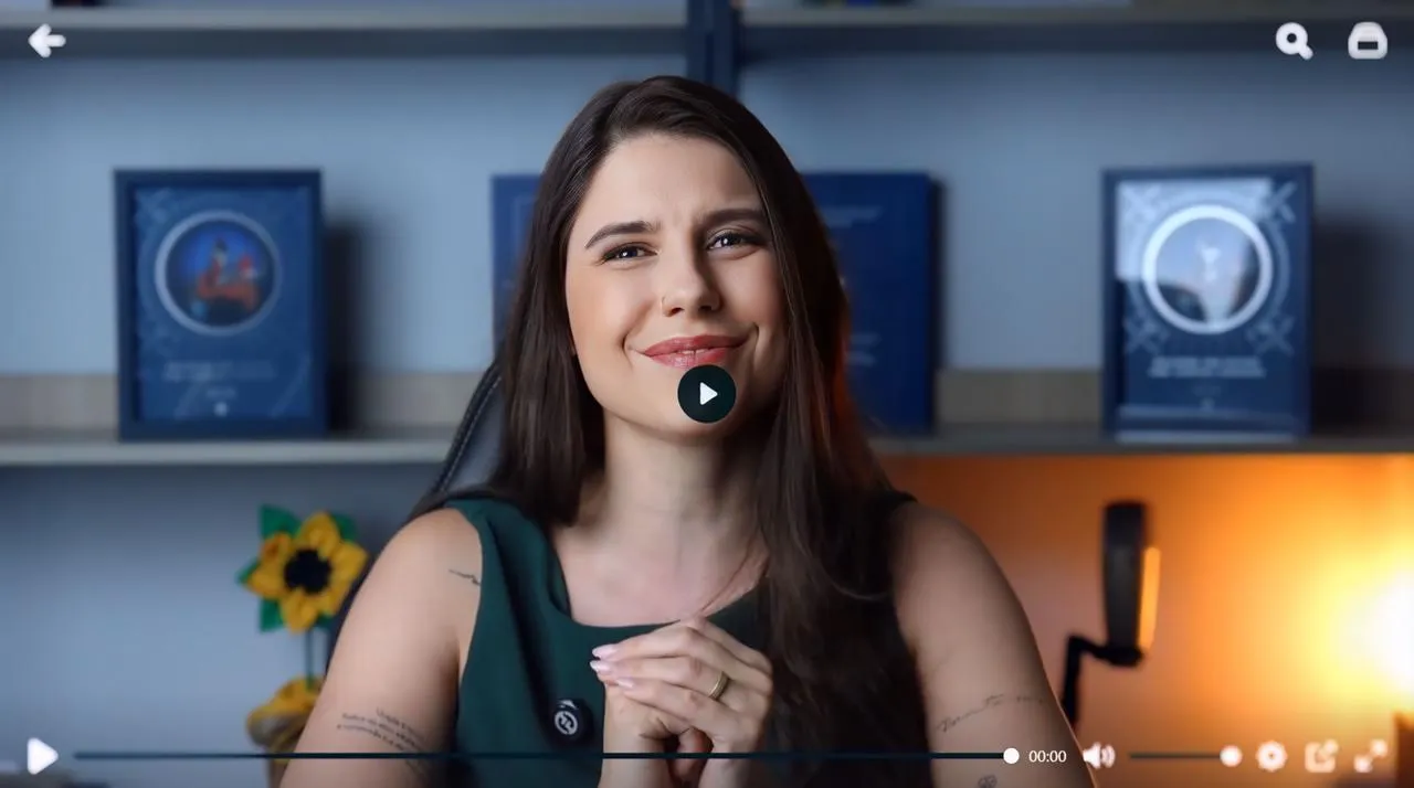 Visualização do curso no notebook