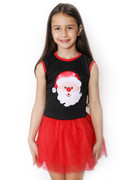 VESTIDO PAPA NOEL BORDADO NEGRO