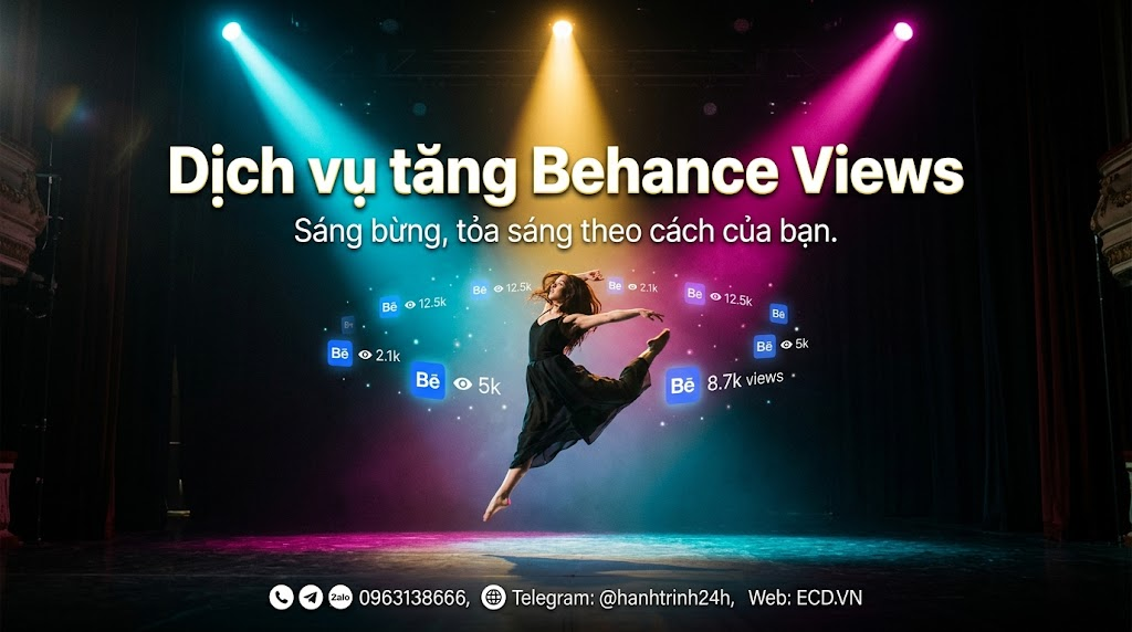 dịch vụ tăng behance views nhanh chóng behance pro