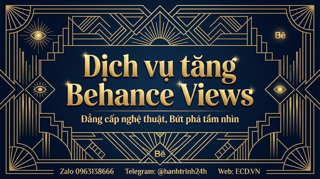 tăng behance views chất lượng cho portfolio