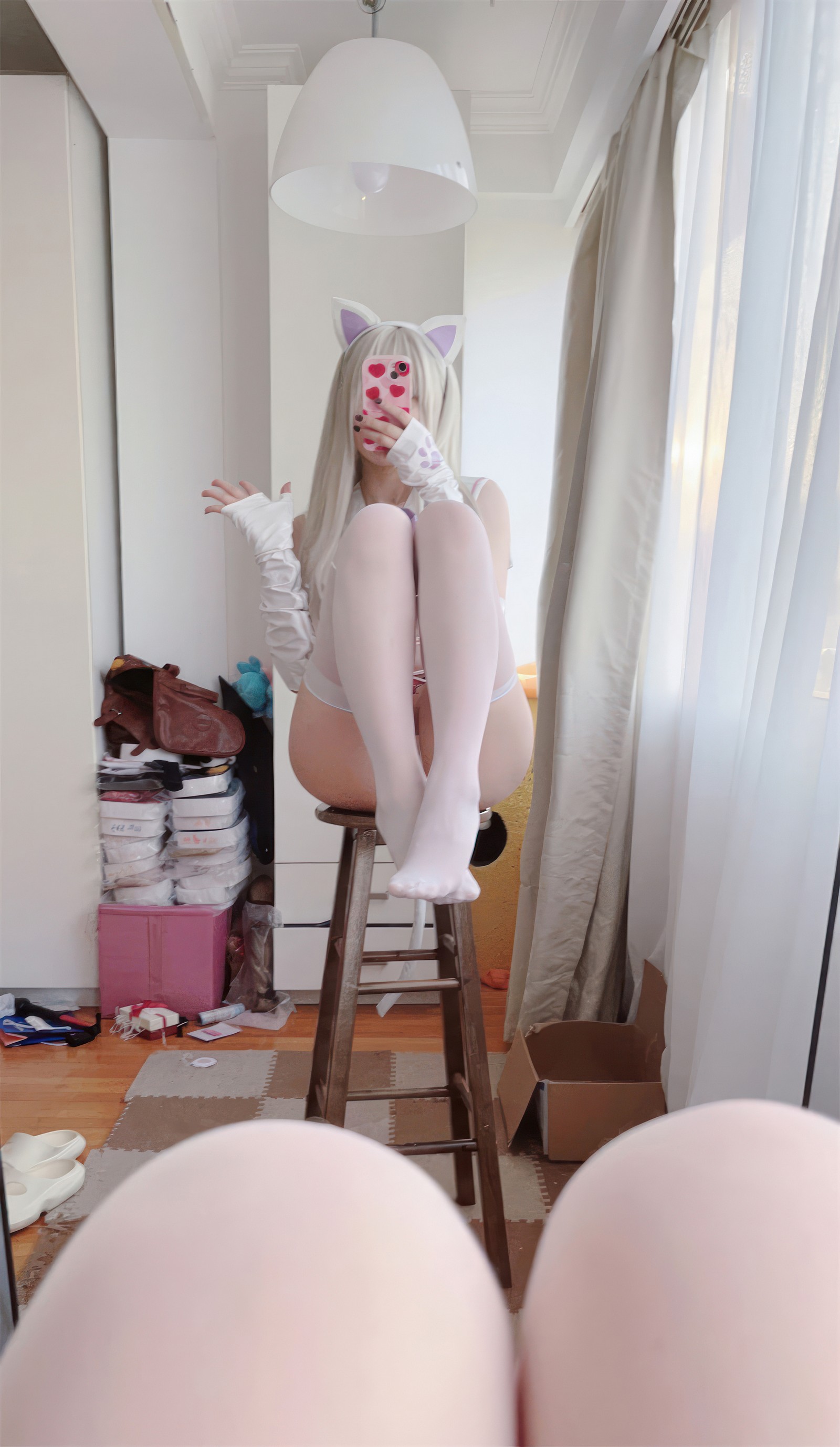 安食Ajiki 白猫猫写真集 – 可爱萌妹高清COS图 [48P-267M]插图8