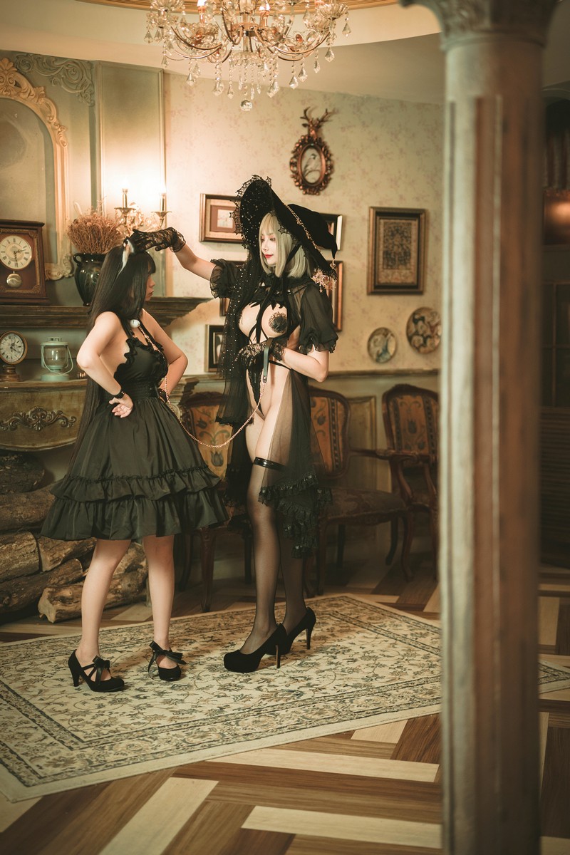 落落Raku 魔女与黑猫 Cosplay 写真图集 57P插图1