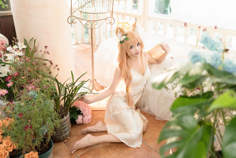 艾西Aiwest 碧蓝档案伊落玛丽睡衣Cosplay写真图集 高清图集 34P (102.2M)插图6