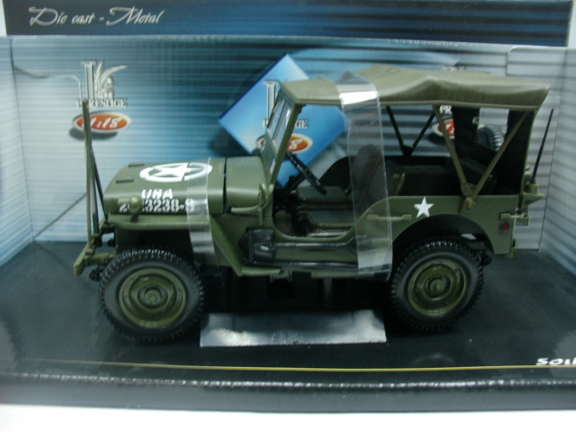 WOW EXTREMELY RARE Jeep Willys US Army 1944 1:18 Solido-Auto Art