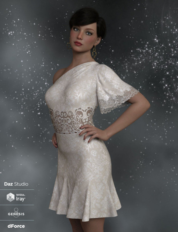 dForce Felicity Ann Dress for Genesis 8 Female