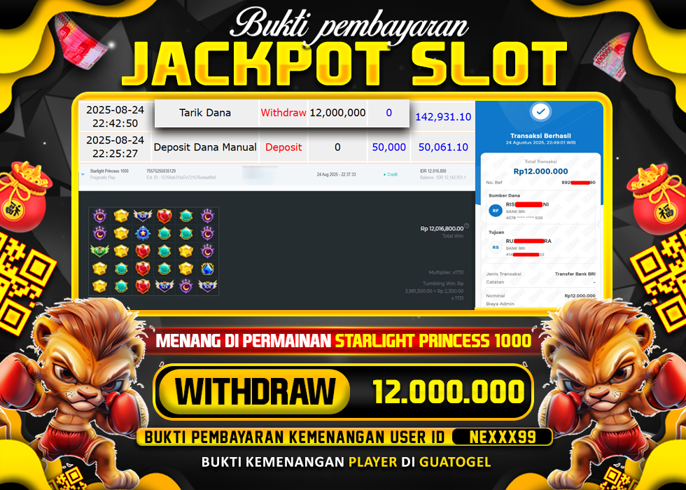 BUKTI JACKPOT LUNAS GUATOGEL